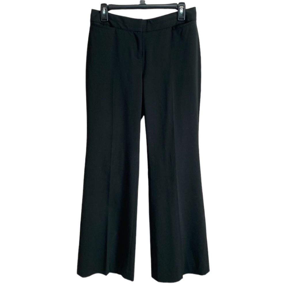 White House Black Market black flare leg pants size 4